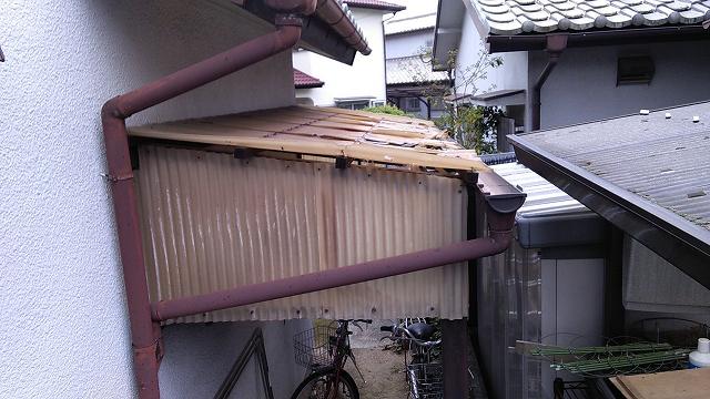 波板　既存　雹被害